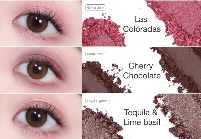 Unleashia Glitterpedia Eye Palette #05 All Of Dusty Rose
