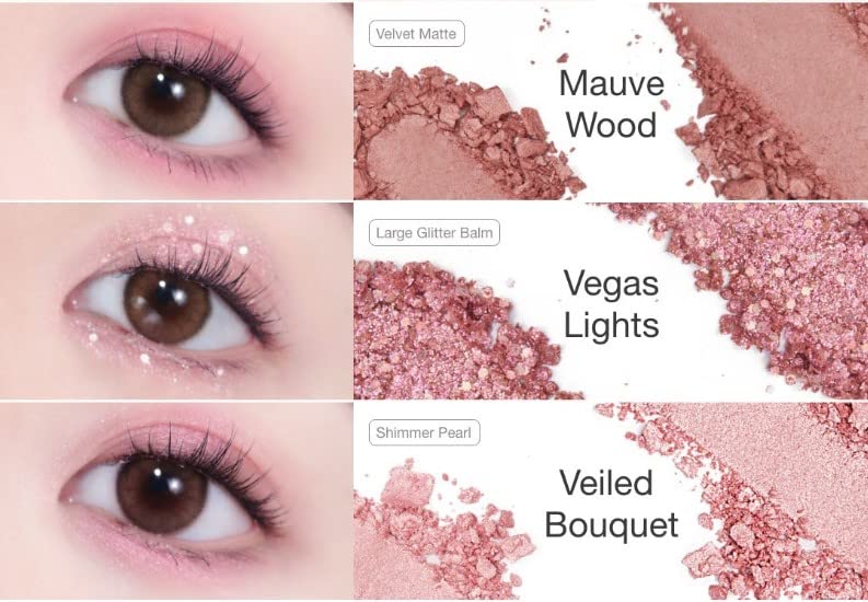 Unleashia Glitterpedia Eye Palette #05 All Of Dusty Rose