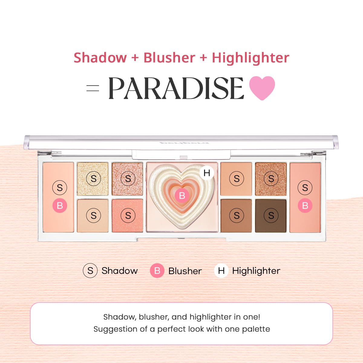 Peripera All Take Mood Like Palette #02 Peach Heaven