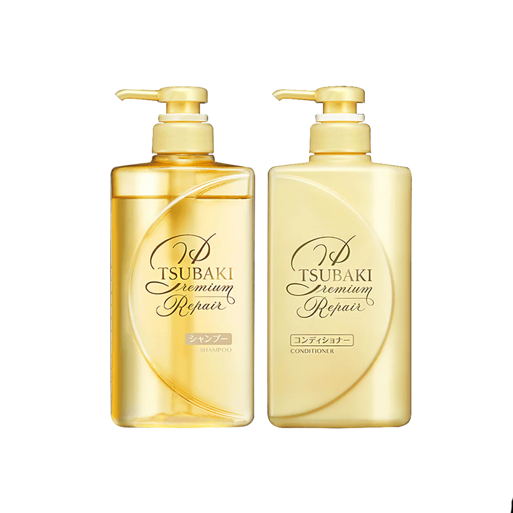 Shiseido Tsubaki Premium Volume & Repair Hair Shampoo & Conditioner Set (490ml+490ml)
