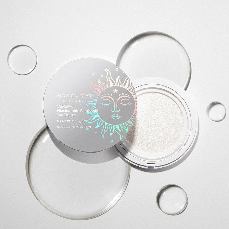 Mary & May Vegan Niacinamide Panthenol Sun Cushion SPF50+ PA++++ 25g