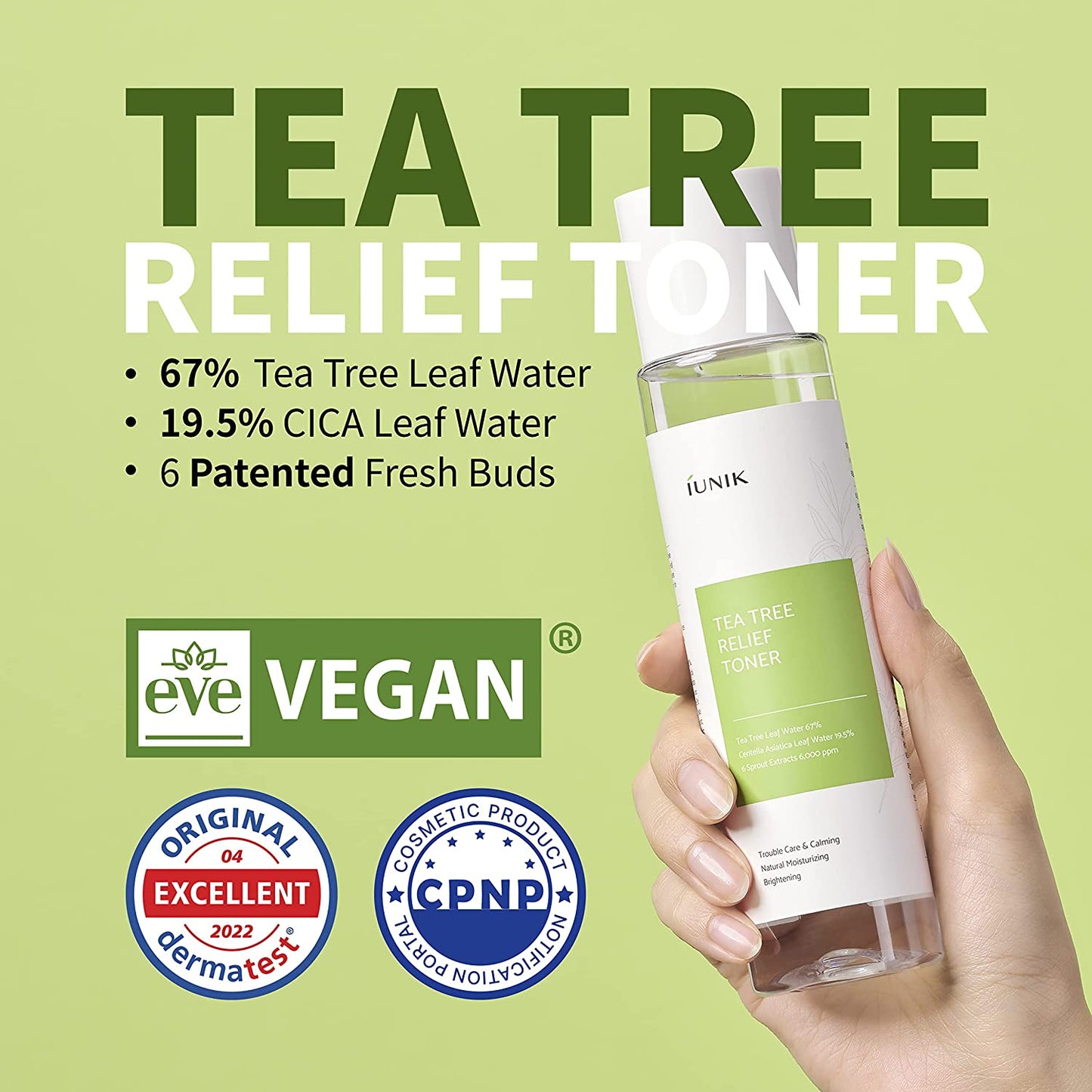iUNIK Tea Tree Relief Toner 200ml