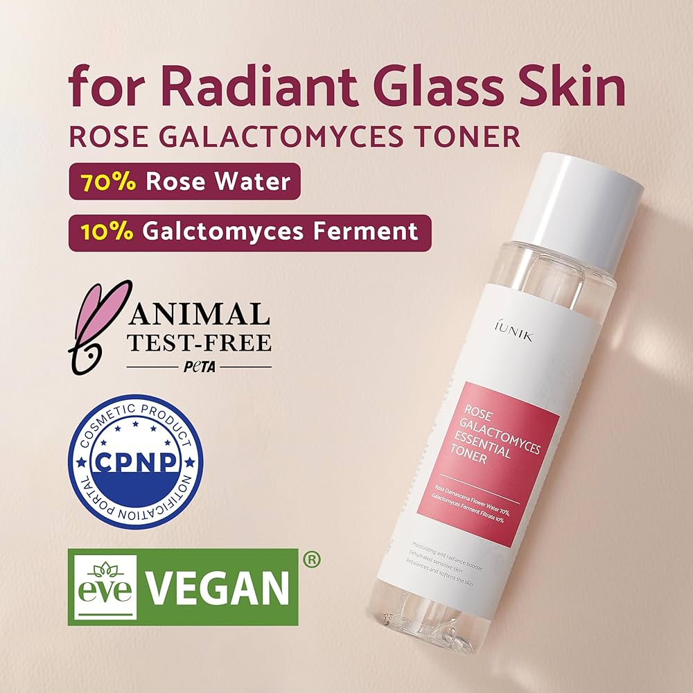 iUNIK Rose Galactomyces Essential Toner 200ml