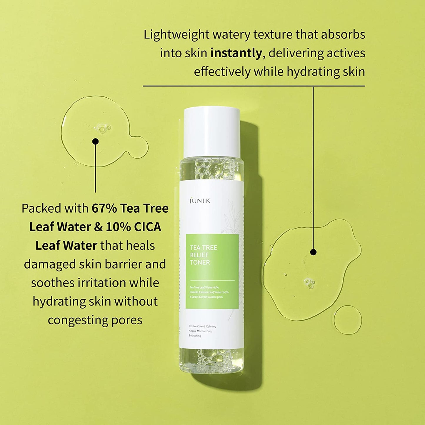 iUNIK Tea Tree Relief Toner 200ml