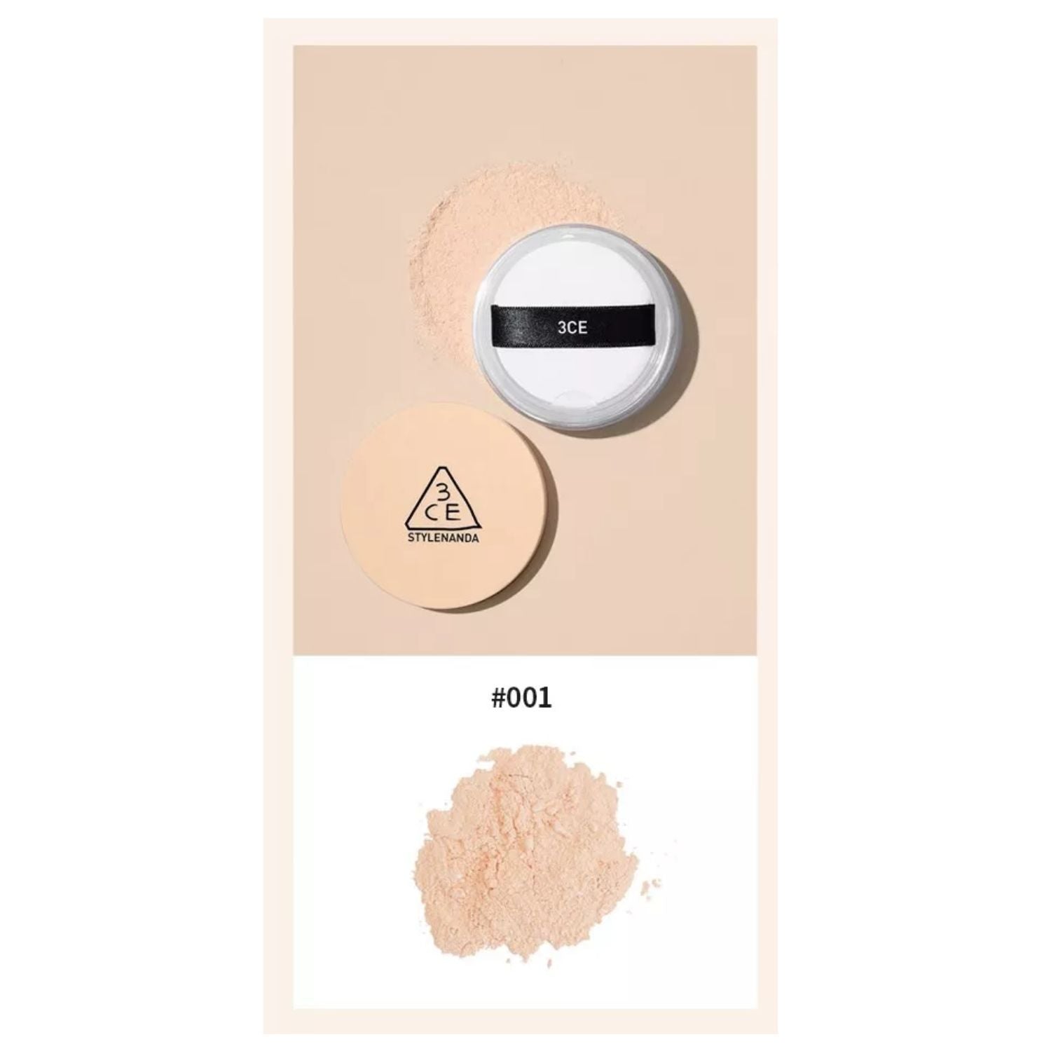 3CE Natural Finish Loose Powder #001