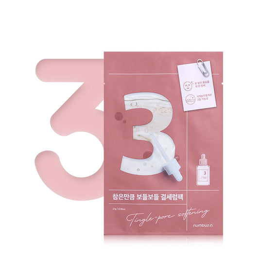 Numbuzin No.3 Tingle Pore Softening Sheet Mask 4EA