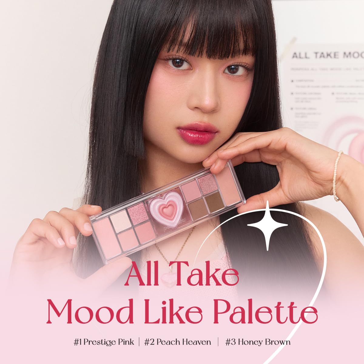 Peripera All Take Mood Like Palette #01 Prestige Pink