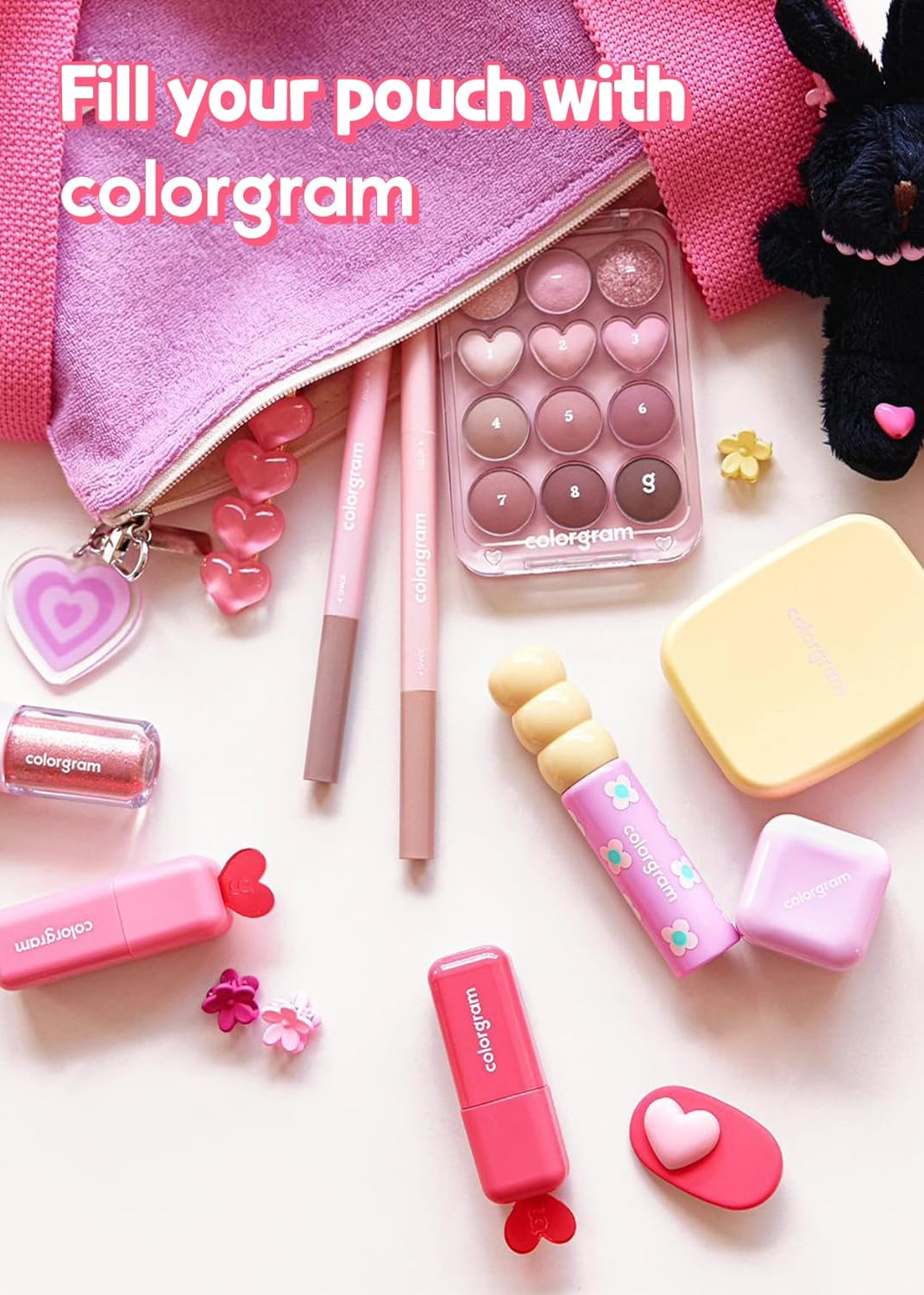 Colorgram Pin Point Eyeshadow Palette #02 Pink+Mauve