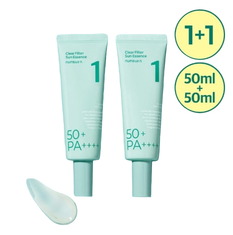 Numbuzin No.1 Clear Filter Sun Essence 1+1