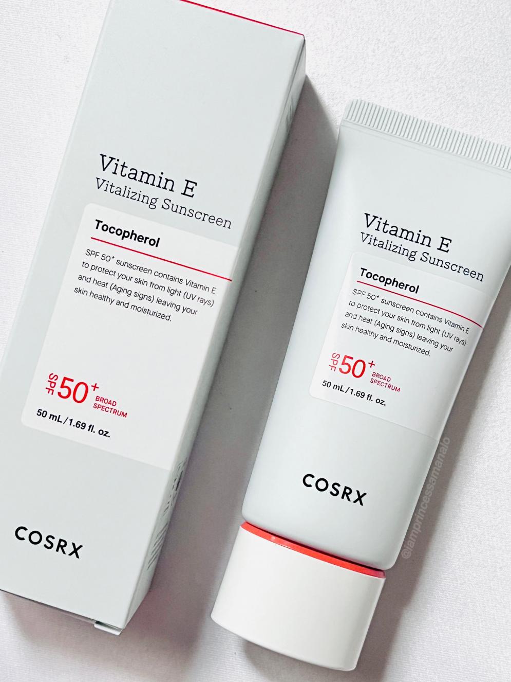 Cosrx Vitamin E Vitalizing Sunscreen SPF50+ 50ml