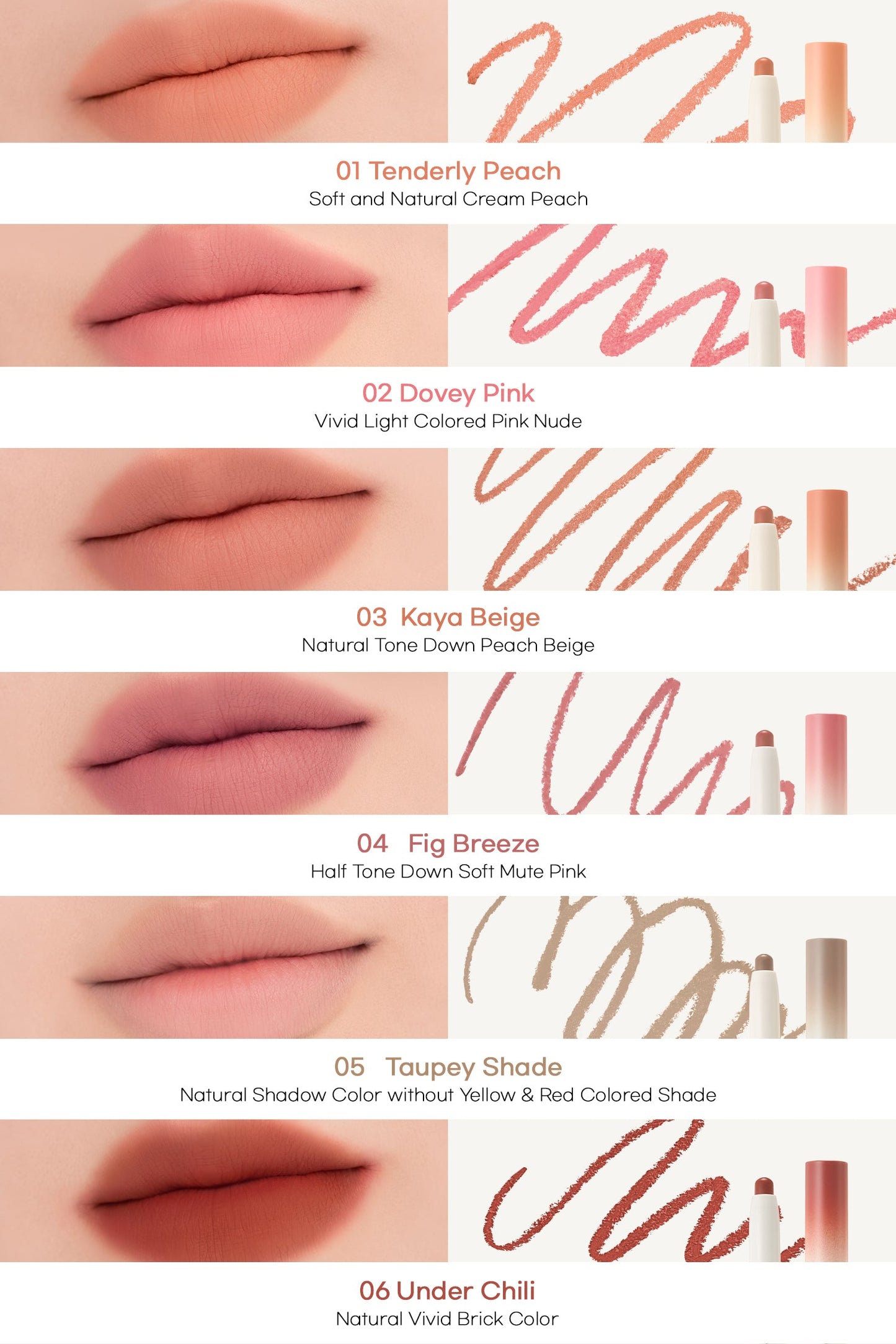 Rom&nd Lip Mate Pencil #02 Dovey Pink