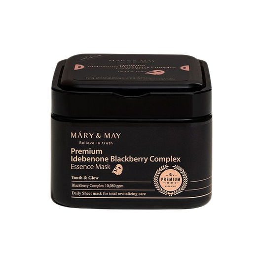 Mary & May Premium Idebenone Blackberry Complex Essence Mask 20EA