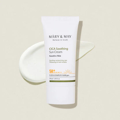 Mary & May CICA Soothing Sun Cream SPF50+ PA++++ 50ml