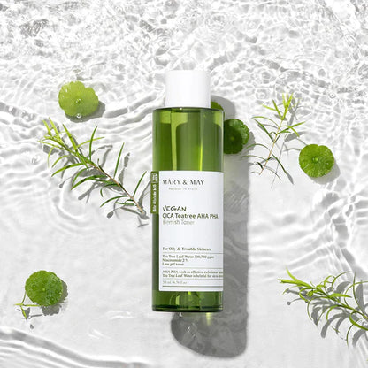 Mary & May Vegan CICA Tea Tree AHA PHA Toner 200ml